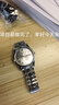 IGIFTFIRE全自動機芯手表男新款機芯鋼帶商務防水夜光日歷水鬼機械石英手表 羅馬銀帶白面【雙日歷】 曬單實拍圖