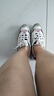 斯凱奇（Skechers）女鞋夏季新款厚底增高老爹鞋熊貓鞋網(wǎng)面透氣休閑鞋運(yùn)動(dòng)鞋女 8730066-WLGY 38 /偏大半碼 曬單實(shí)拍圖