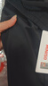 名創(chuàng)優(yōu)品（MINISO）直筒褲男夏季冰絲垂感寬松透氣青少年輕薄涼感九分褲 黑 XL 曬單實拍圖