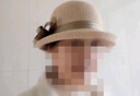 香雪羽秀禮帽女英倫復古夏季氣質(zhì)名媛法式蝴蝶結赫本風(fēng)時(shí)尚卷邊帽子女夏 米色 曬單實(shí)拍圖