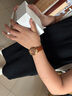 范思哲（VERSACE）手表女時(shí)尚高奢瑞士進(jìn)口小牛皮石英女士手表/生日禮物送女友 VE8B00124 氣質(zhì)棕調 35mm 【2+2四年聯(lián)?！?曬單實(shí)拍圖
