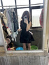 讓霧黑色連衣裙裙子女夏季2025新款氣質(zhì)高級(jí)感正式場(chǎng)合顯瘦法式無(wú)袖 黑色背心裙 M 建議80-105斤 曬單實(shí)拍圖