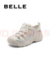 百麗（Belle）休閑羅馬媽媽涼鞋女商場同鏤空豬籠涼鞋A9V1DBL4 米白 37 (235mm) 曬單實拍圖