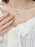 周百福【1000+門店】S925銀蘭花項鏈女仿珍珠吊墜生日紀念生日禮物 【蘭花項鏈】*免費刻字+寫賀卡-送女友老婆生日紀念 蘭花珍珠項鏈女 曬單實拍圖