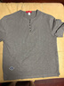 皮爾卡丹（pierre cardin）短袖T恤男夏季寬松薄款上衣男復古潮牌亨利領(lǐng)衣服男裝 深灰 2XL 曬單實(shí)拍圖