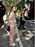 奶油兔孕婦產(chǎn)檢褲夏季薄款外穿防曬冰絲褲孕期時尚交叉腰休閑直筒闊腿褲 粉色 L 【建議100-130斤】 曬單實拍圖
