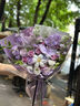 依醉美紫羅蘭蝴蝶蘭混搭紫玫瑰花束全國鮮花速遞同城送閨蜜女友生日 【浪漫與你】15朵玫瑰混搭繡球花束 曬單實(shí)拍圖