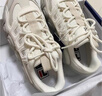 斐樂（FILA）女鞋可頌面包鞋老爹鞋運動鞋新款厚底鞋 微白/銀器灰-WA 38.5 曬單實拍圖