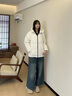 波司登（BOSIDENG）新款羽絨服七夕禮物女款保暖防風(fēng)舒適顯瘦短款厚冬季外套 糙白|8003-白噪清冷風(fēng) XL 175/96A 【130斤-140斤】 曬單實拍圖