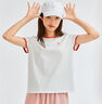 佐丹奴T恤女裝純棉刺繡撞色邊甜美元氣少女圓領(lǐng)短袖t恤女05322395 曬單實拍圖