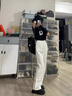 凡毅彩牛仔褲夏季女褲子2025新款白色休閑褲闊腿褲顯瘦直筒褲寬松慵懶風 皮標窄版牛仔闊腿褲【白色】 M 【95-105斤】 曬單實拍圖