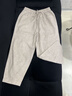 衣典零一（LEDIALYI）高級(jí)感洋氣質(zhì)減齡棉麻套裝女2025夏季新款休閑襯衫九分褲子兩件套 綠色+麻本色 M （建議95-114斤） 曬單實(shí)拍圖