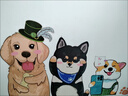 歐仕圖（OUSHITU）寵物店吧臺(tái)貼紙墻面裝飾卡通墻貼紙大圖案3d立體墻紙瓷磚自粘貼畫 汪汪俱樂(lè)部（大） 曬單實(shí)拍圖