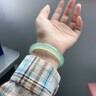 中國黃金青提啵啵天然玉手鐲女玉髓鐲子教師節禮物送老師生日送女友 青提手鐲54-55【適合80-95斤】 曬單實(shí)拍圖
