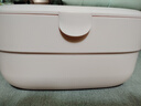 美的（Midea） 內(nèi)衣褲消毒機(jī)內(nèi)褲內(nèi)衣烘干消毒盒智能家用嬰兒寶寶衣物毛巾小型紫外線消毒燈殺菌除菌機(jī) 櫻花粉MDV-P06【3檔可調(diào)】 6L 曬單實(shí)拍圖