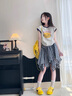 G.DUCKKIDS小黃鴨女童套裝夏裝中大童休閑裝兒童服裝女孩舞蹈街舞兩件套裙褲 套裝 160 cm 曬單實拍圖