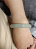 印象眸 和田玉手鐲冰底晴水料玉手鐲送媽媽內(nèi)徑約57-58mm 曬單實(shí)拍圖