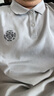 杰克·瓊斯（JACK&JONES）男裝25年精致虎頭刺繡涼感短袖polo衫男士夏季商務(wù)半袖翻領(lǐng)T恤 淺灰C39 L 曬單實(shí)拍圖
