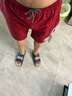 IQVQ輕奢高檔官方品牌休閑短褲男士夏季新款運動褲子休閑薄款透氣速干 酒紅色 Y-46 3XL (建議155-180斤) 曬單實拍圖