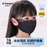 愛(ài)康尼兒童口罩6-12歲保暖口罩秋冬透氣防塵遮陽(yáng)高顏值小學(xué)生專(zhuān)用深空黑 曬單實(shí)拍圖