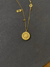 默研（MOYAN）金店款新中式古法金福字算盤花絲八寶羅盤國風(fēng)項(xiàng)鏈套鏈送女友 福字算盤八寶羅盤項(xiàng)鏈 曬單實(shí)拍圖