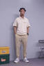 羅蒙（ROMON）純棉polo衫男士短袖T恤2025夏季新款男生寬松薄款短袖t恤休閑男裝 杏色 XL 曬單實(shí)拍圖