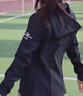 FILA 斐樂官方女裝針織連帽外套2025夏新款健身運動基礎(chǔ)上衣 深黑-BK M 165/84A/M 曬單實拍圖