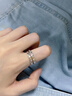 ALLOVE情侶戒指男女求婚銀對(duì)戒表白首飾七夕情人節(jié)禮物送女朋友老婆生日 曬單實(shí)拍圖