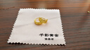 千影珠寶黃金耳環(huán)9999足金耳飾素金耳扣男女款鉆石面耳圈送老婆按克重 三層面重約3.81-4.3g(含工費25) 曬單實拍圖