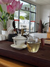 茶皇子（CHAHUANGZI）公道杯玻璃分茶器耐熱茶杯公杯高檔功夫泡茶具分茶壺濾茶壺 木雀公道杯 320ml 1只 曬單實拍圖
