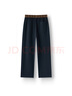 森馬（Semir）休閑褲女時(shí)尚打褶闊腿褲2025夏季氣質(zhì)格子肌理彎刀褲107425127002 曬單實(shí)拍圖