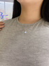 GUSKI法國品牌魯伯特之淚項(xiàng)鏈女輕奢首飾月光石吊墜七夕情人節(jié)禮物送女 魯伯特之淚項(xiàng)鏈【白金色】 曬單實(shí)拍圖