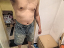 JEEP寬松破洞五分褲男春夏季薄款簡(jiǎn)約牛仔褲純棉休閑中褲子時(shí)尚褲子男 曬單實(shí)拍圖