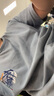 真維斯（Jeanswest）男t恤長袖2025年秋季220g重磅棉男士打底衫港風(fēng)休閑寬松大碼上衣 曬單實拍圖