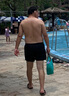 361°泳褲男士防尷尬寬松速干游泳褲大碼平角沙灘褲溫泉游泳裝備 曬單實(shí)拍圖