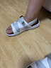 安德瑪（UNDERARMOUR）春夏Soft Movement男女情侶魔術(shù)貼運動休閑拖鞋6007202 白色100 42.5 曬單實拍圖