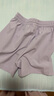 Skechers斯凱奇兒童運動褲新款夏季舒適速干男女童短袖短褲P225K070 短褲/蘭花紫色/01X5 120 曬單實拍圖