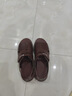 花公子涼鞋男夏季真皮中老年爸爸涼拖鞋乳膠墊軟底耐磨防滑沙灘鞋 深棕色 L1818Q 40 曬單實(shí)拍圖