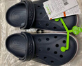 卡駱馳crocs七夕情人節(jié)禮物洞洞鞋貝雅卡駱班輕便耐磨一腳蹬休閑鞋|205089 深藍/辣椒紅-4CC 43 (270mm) 曬單實拍圖