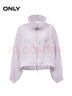 ONLY2025夏季新款戶(hù)外風(fēng)透感面料寬松抽繩立領(lǐng)外套女|125236005 C38朧詩(shī)紫色 XS 曬單實(shí)拍圖
