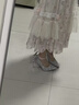 達(dá)芙妮尖頭細(xì)跟高跟鞋純欲仙女風(fēng)水晶結(jié)婚鞋女2025新款淺口單鞋配裙子 曬單實(shí)拍圖