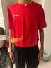 李寧（LI-NING）乒乓球服短袖國家隊同款專(zhuān)業(yè)大賽服比賽訓練運動(dòng)服套裝男女赤櫻紅 曬單實(shí)拍圖