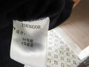 雅戈爾（YOUNGOR） T恤男士 夏季青年男休閑短袖T恤 GSCS520057ACY 黑色（新） XL 曬單實拍圖