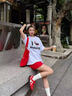 KAPPAWing卡帕女鞋賽車鞋復(fù)古德訓(xùn)鞋2025夏季新款運(yùn)動(dòng)鞋潮流休閑板鞋子 櫻桃紅/冬日白 38 曬單實(shí)拍圖
