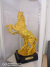 匯品簡(jiǎn)（HUIPINJIAN）馬到成功工藝品馬擺件客廳居家裝飾品擺設(shè)辦公室生肖禮品 小號(hào)（馬到成功）沙金 曬單實(shí)拍圖