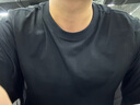 京東京造【10A抗菌】男士短袖t恤衫男女同款白小T蘇超定制 黑色XXL 曬單實拍圖