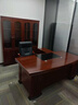 妃貴人2026新款豪華老板桌辦公桌副柜總裁桌經(jīng)理主管桌高端辦公桌椅組合 1.6米豪華桌[帶雙柜]+A椅 曬單實(shí)拍圖