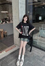 VLONE【StapleHoodle】春夏男女同款經(jīng)典大LOGO美潮純棉男士短袖T恤 黑粉-經(jīng)典大V款 L 曬單實(shí)拍圖