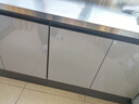 鍇源廚房櫥柜家用簡(jiǎn)易灶臺柜門(mén)不銹鋼臺面整體出租房農村廚柜水槽柜子 130cm灶臺孔(304加厚臺面） 曬單實(shí)拍圖