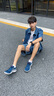 asics亞瑟士乒乓球鞋夏季新款防滑輕盈比賽訓練鞋耐磨透氣運動鞋 [亞瑟士]白色/藍色-1071A104-402 41.5 /260 曬單實拍圖